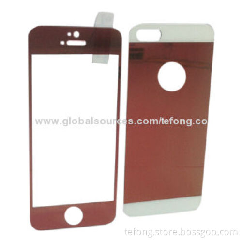 Metal color tempered glass screen protector for iPhone, tempered guard for mobile phone